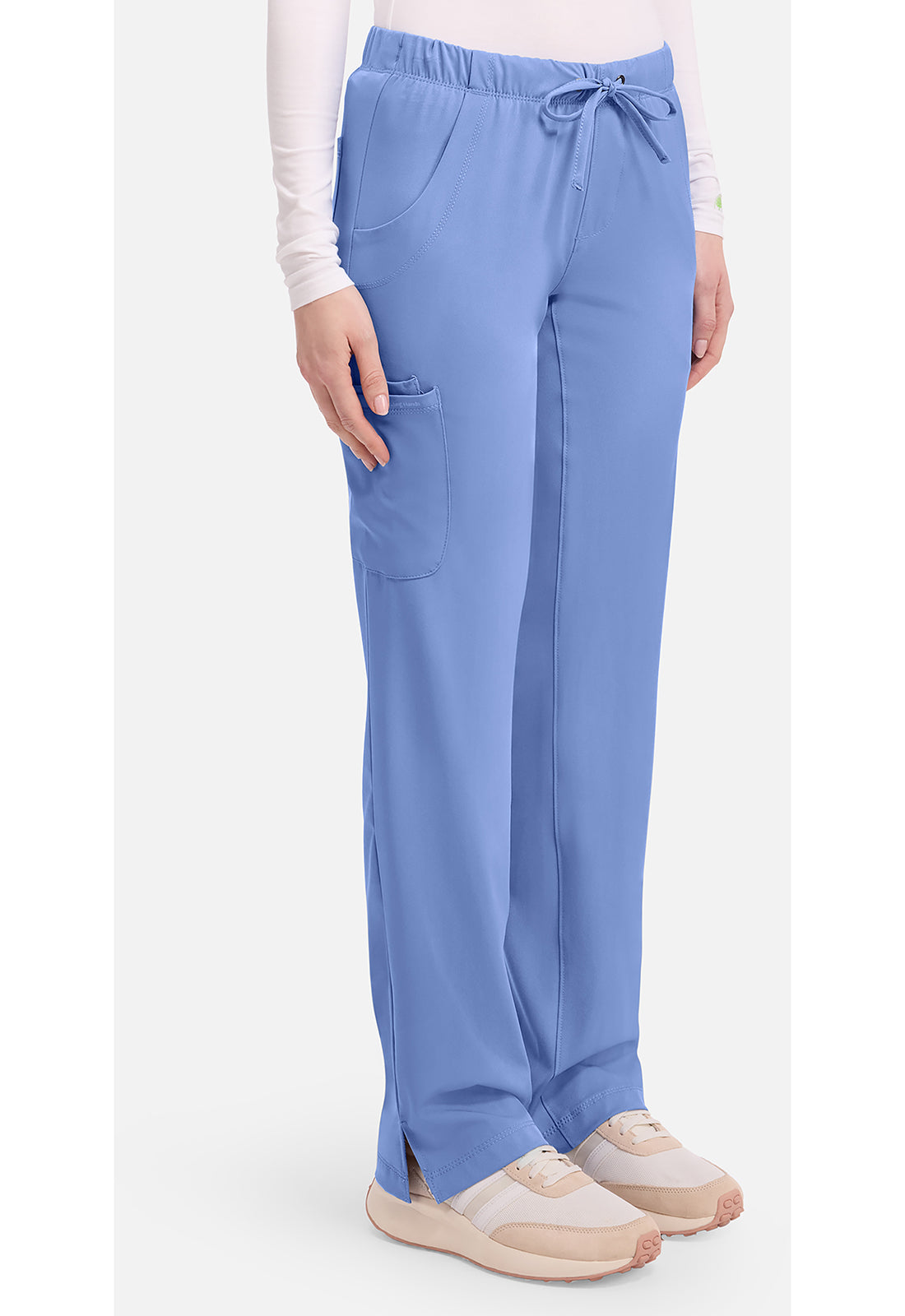 Rebecca Pant dames met middelhoge taille en rechte pijpen
