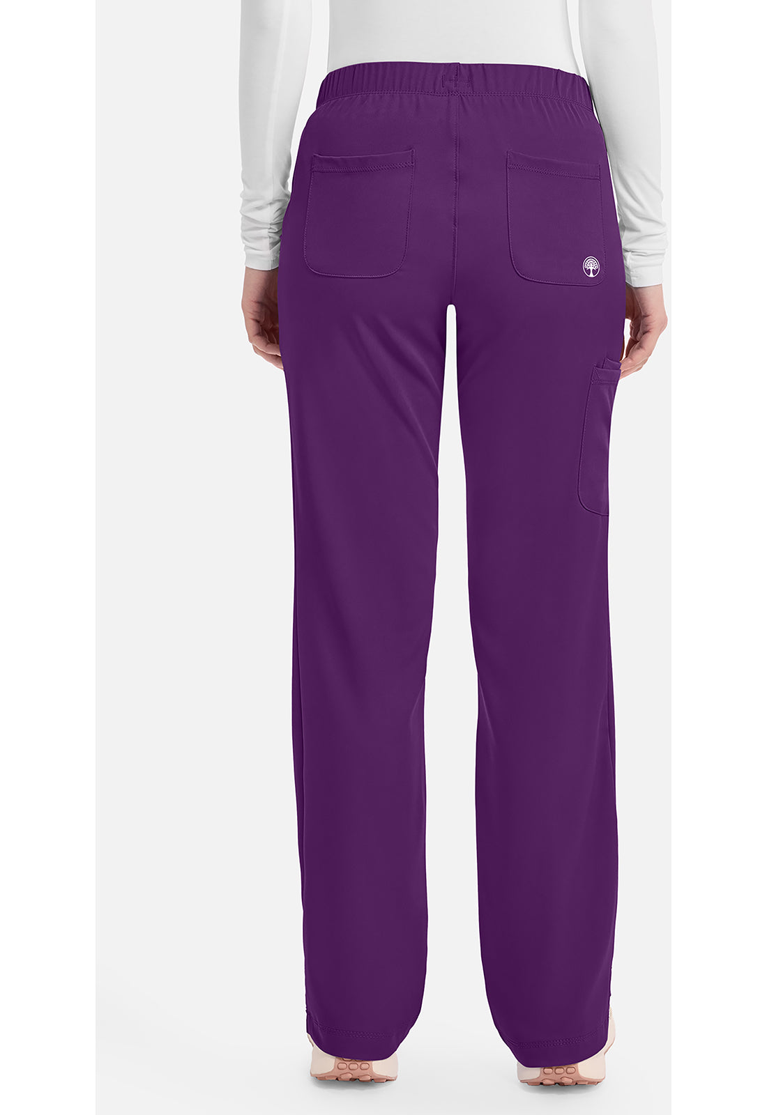 Rebecca Pant dames met middelhoge taille en rechte pijpen