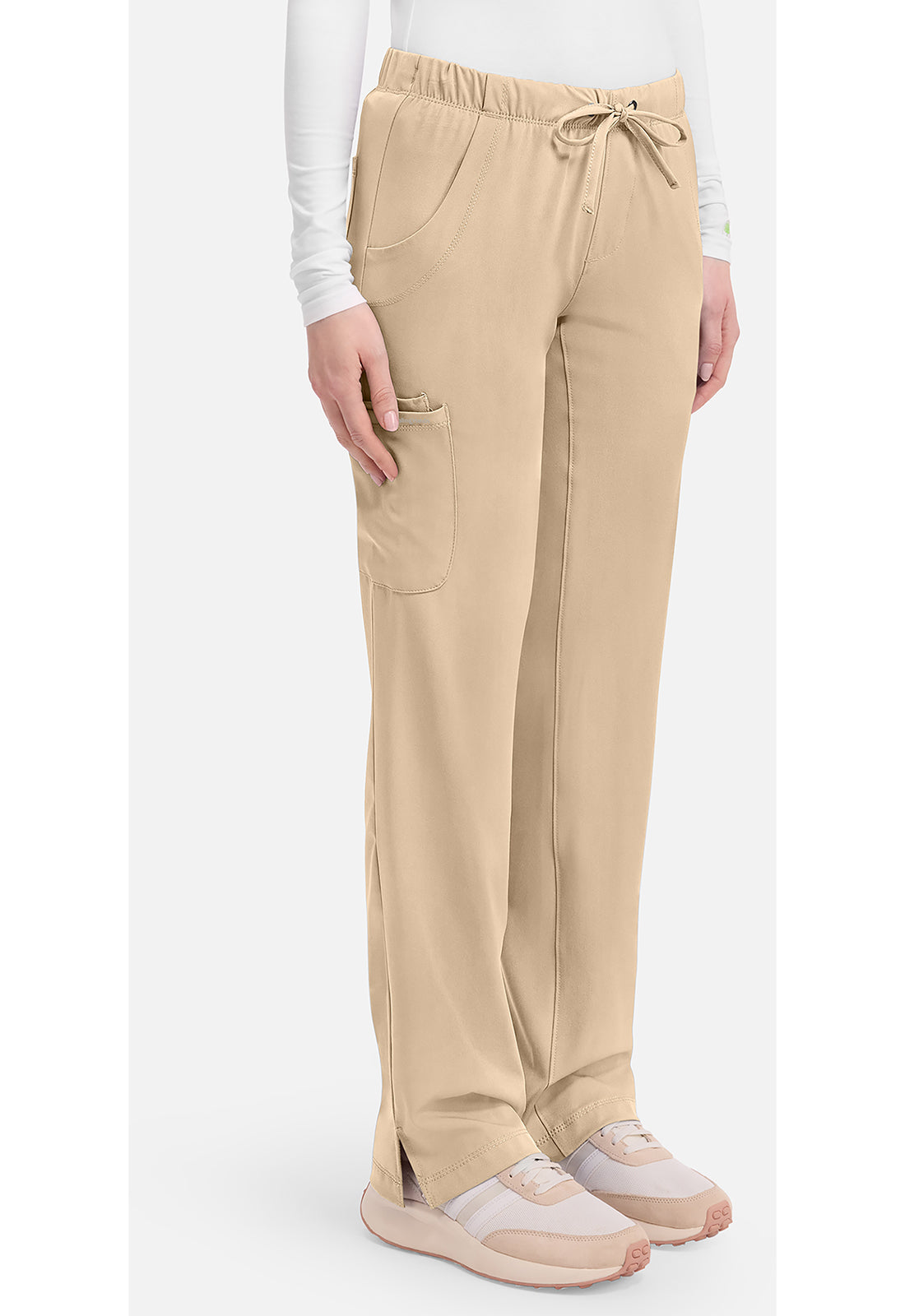 Rebecca Pant dames met middelhoge taille en rechte pijpen