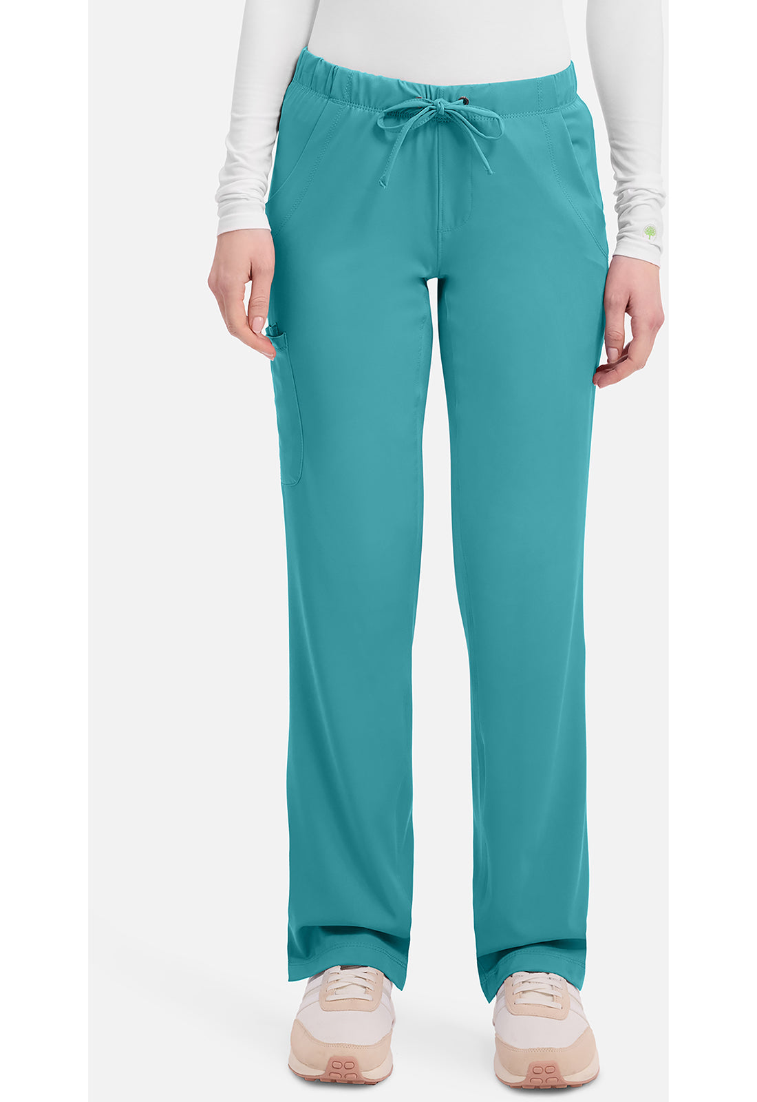Rebecca Pant dames met middelhoge taille en rechte pijpen