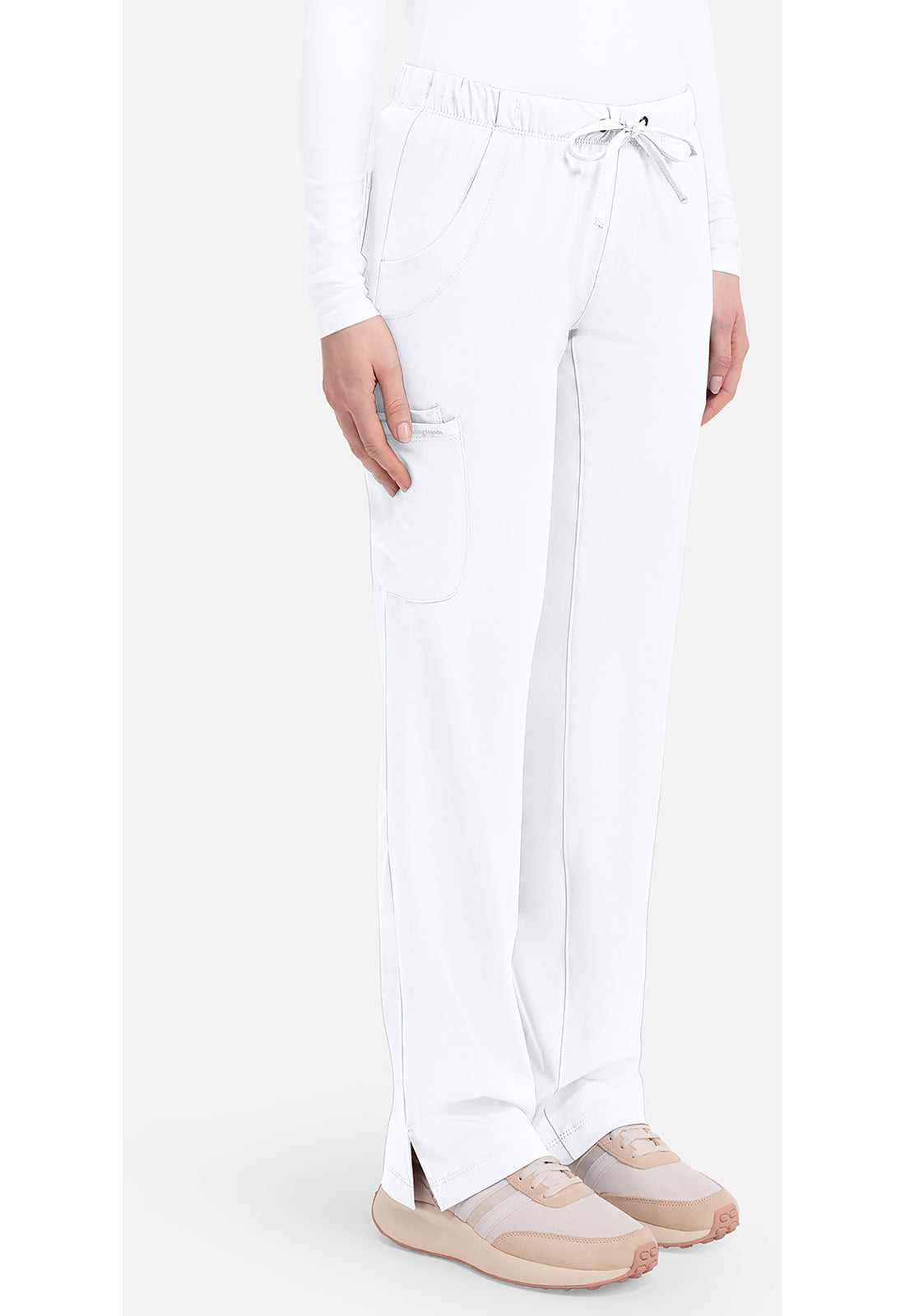 Rebecca Pant dames met middelhoge taille en rechte pijpen