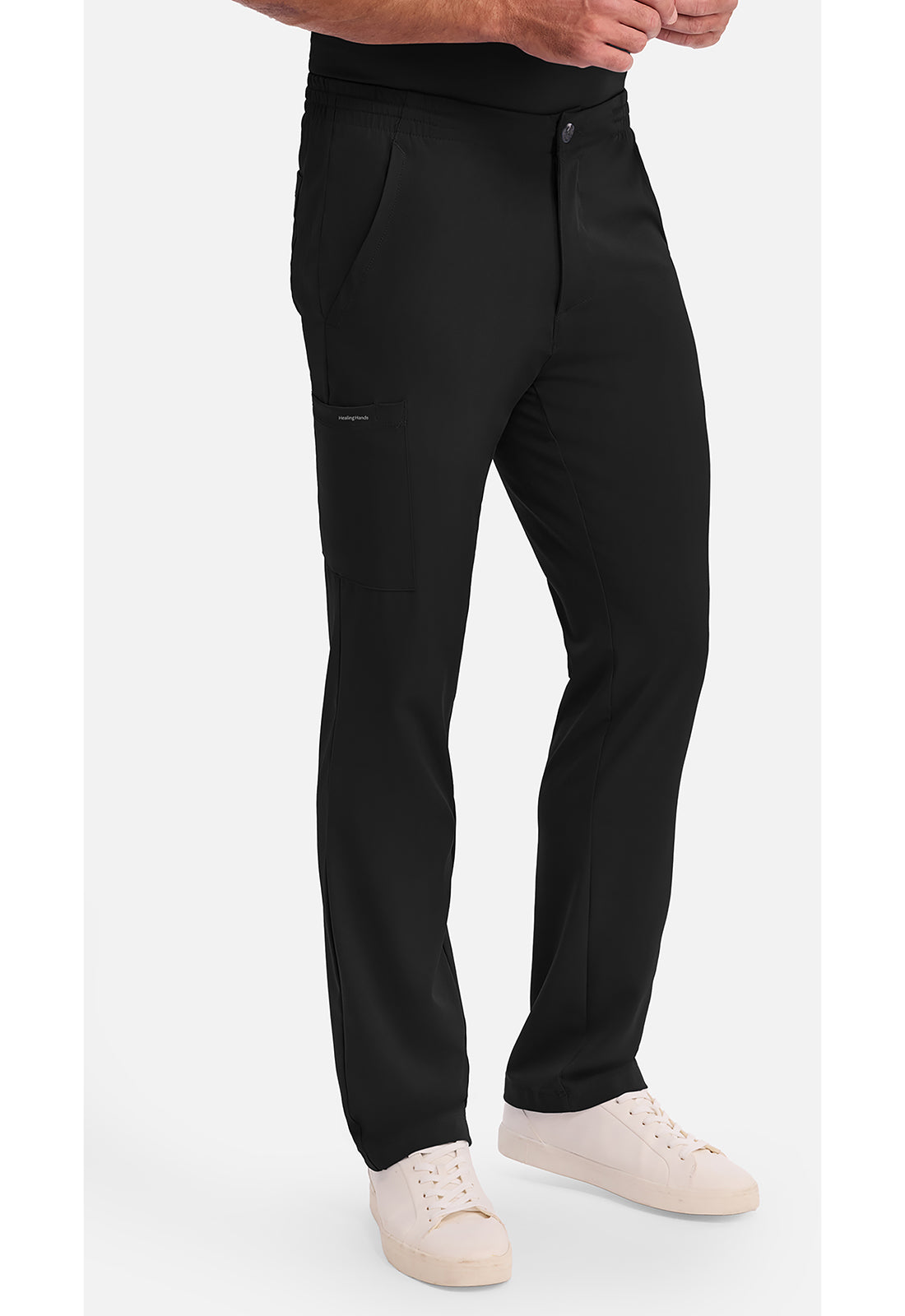 Ryan Pant met middelhoge taille en elastische tailleband met trekkoord