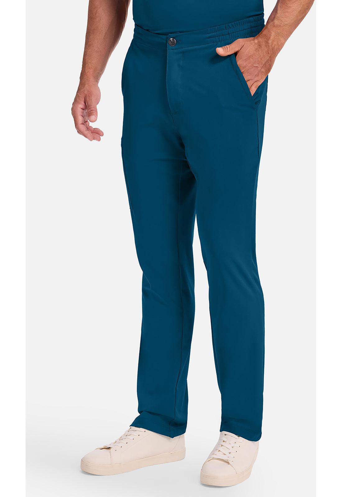 Ryan Pant met middelhoge taille en elastische tailleband met trekkoord