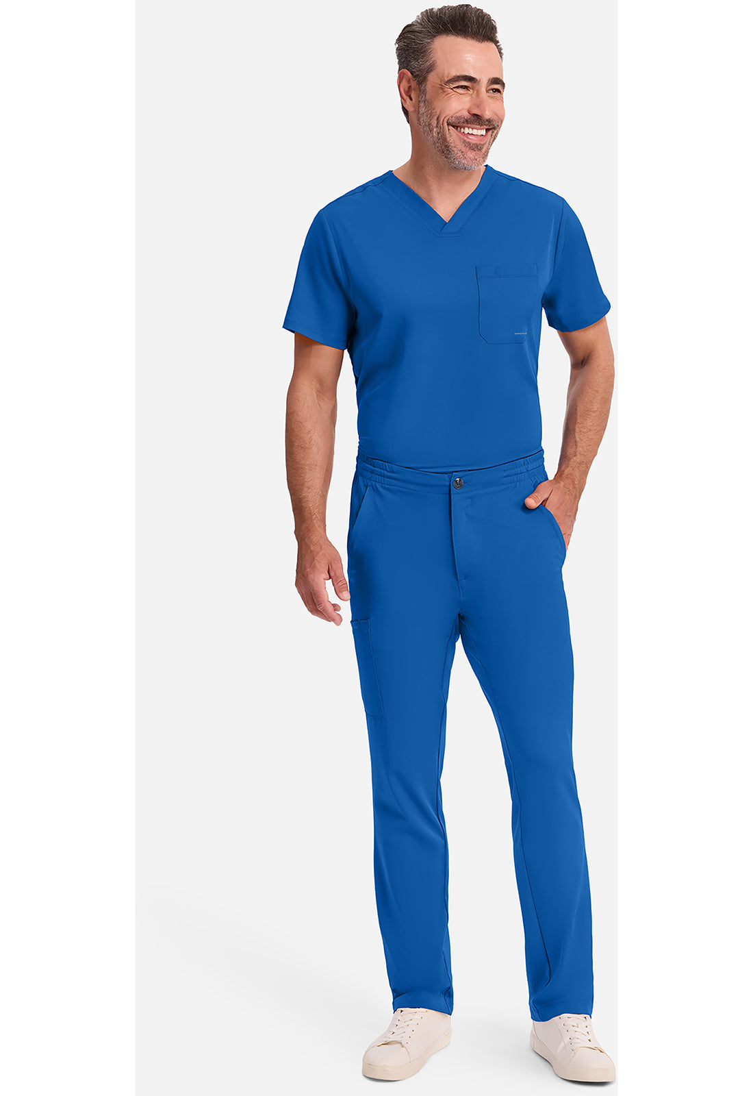 Ryan Pant met middelhoge taille en elastische tailleband met trekkoord