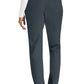 Trekkoordbroek met middelhoge taille en taps toelopende pijpen met elastische tailleband