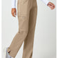 Cherokee Workwear Pull-on broek met middelhoge taille en rechte pijpen met elastische tailleband en cargozak WWE110
