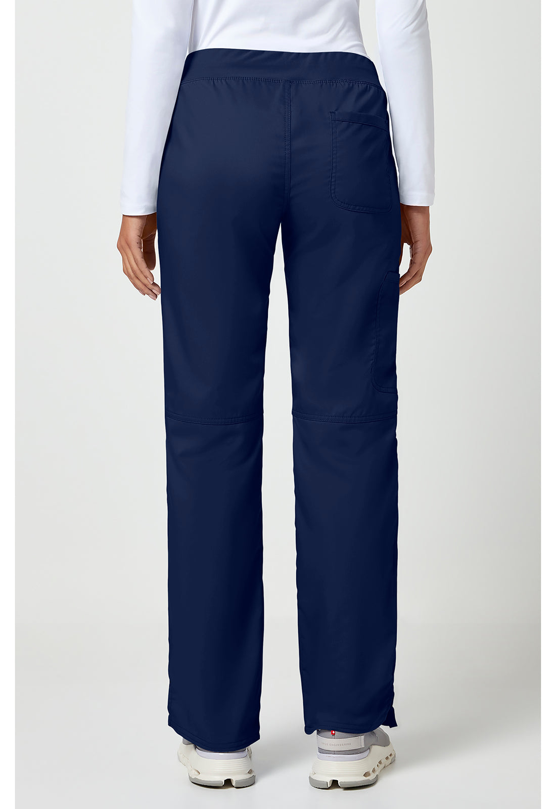 Cherokee Workwear Pull-on broek met middelhoge taille en rechte pijpen met elastische tailleband en cargozak WWE110