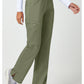 Cherokee Workwear Pull-on broek met middelhoge taille en rechte pijpen met elastische tailleband en cargozak WWE110