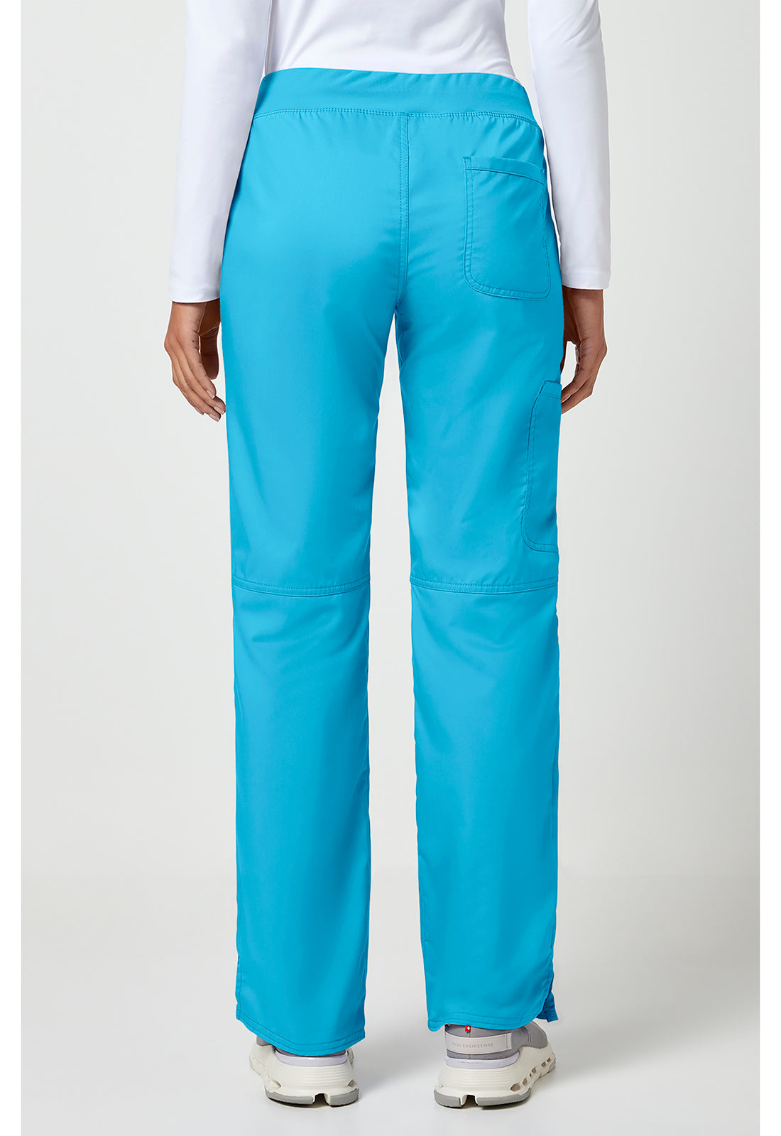 Cherokee Workwear Pull-on broek met middelhoge taille en rechte pijpen met elastische tailleband en cargozak WWE110