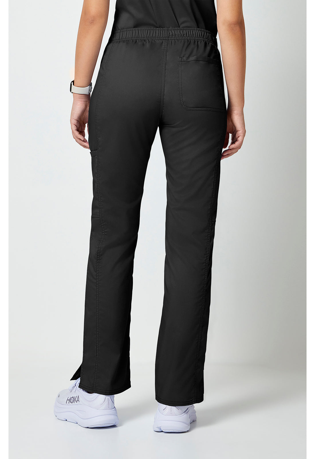 Cherokee Workwear Mid-rise jeans met gematigde uitlopende pijpen en trekkoord met cargozakken en 2-way stretch WWE120