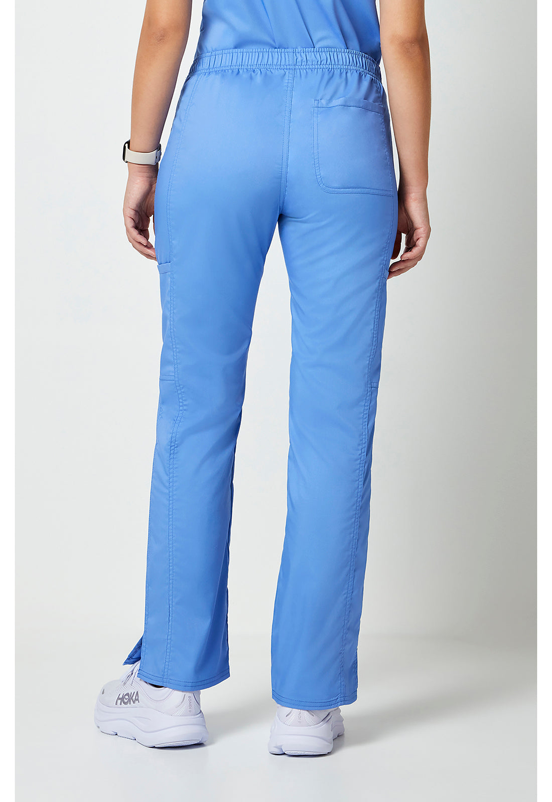 Cherokee Workwear Mid-rise jeans met gematigde uitlopende pijpen en trekkoord met cargozakken en 2-way stretch WWE120