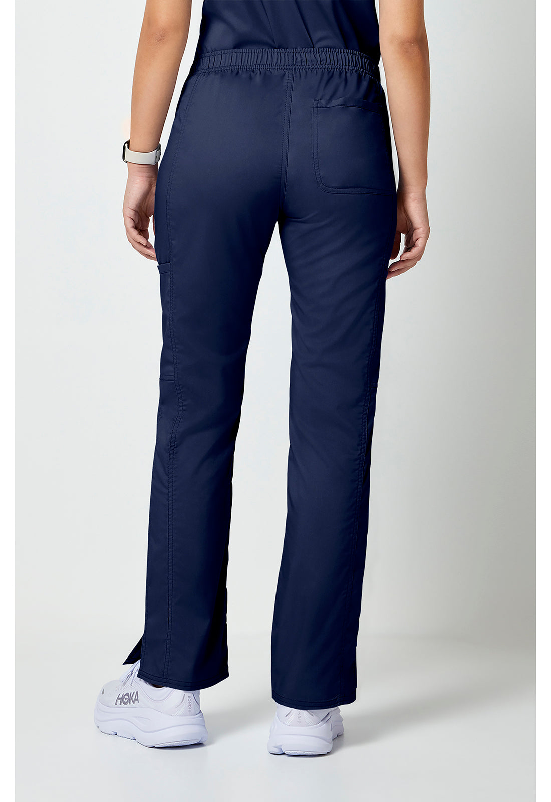 Cherokee Workwear Mid-rise jeans met gematigde uitlopende pijpen en trekkoord met cargozakken en 2-way stretch WWE120