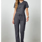 Cherokee Workwear Mid-rise jeans met gematigde uitlopende pijpen en trekkoord met cargozakken en 2-way stretch WWE120