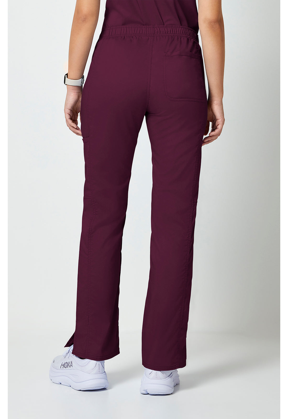 Cherokee Workwear Mid-rise jeans met gematigde uitlopende pijpen en trekkoord met cargozakken en 2-way stretch WWE120
