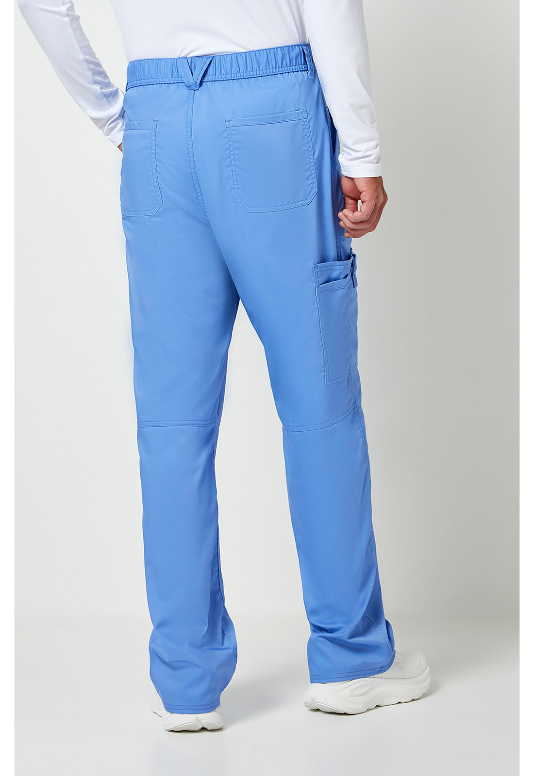 Herenbroek met middelhoge taille en taps toelopende pijpen met 7 zakken en 2-way stretch WWE140