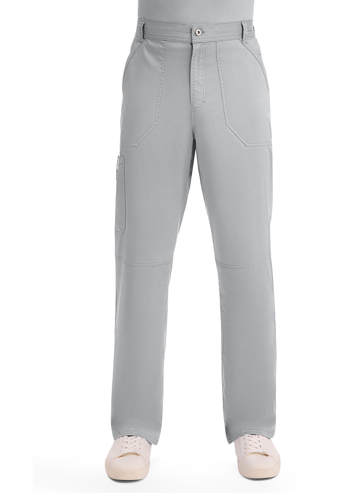 Herenbroek met middelhoge taille en taps toelopende pijpen met 7 zakken en 2-way stretch WWE140