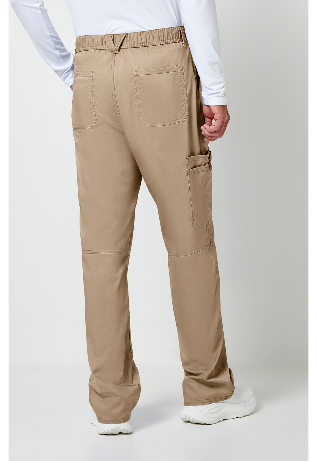 Herenbroek met middelhoge taille en taps toelopende pijpen met 7 zakken en 2-way stretch WWE140