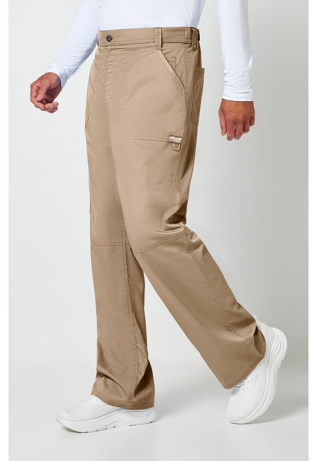Herenbroek met middelhoge taille en taps toelopende pijpen met 7 zakken en 2-way stretch WWE140