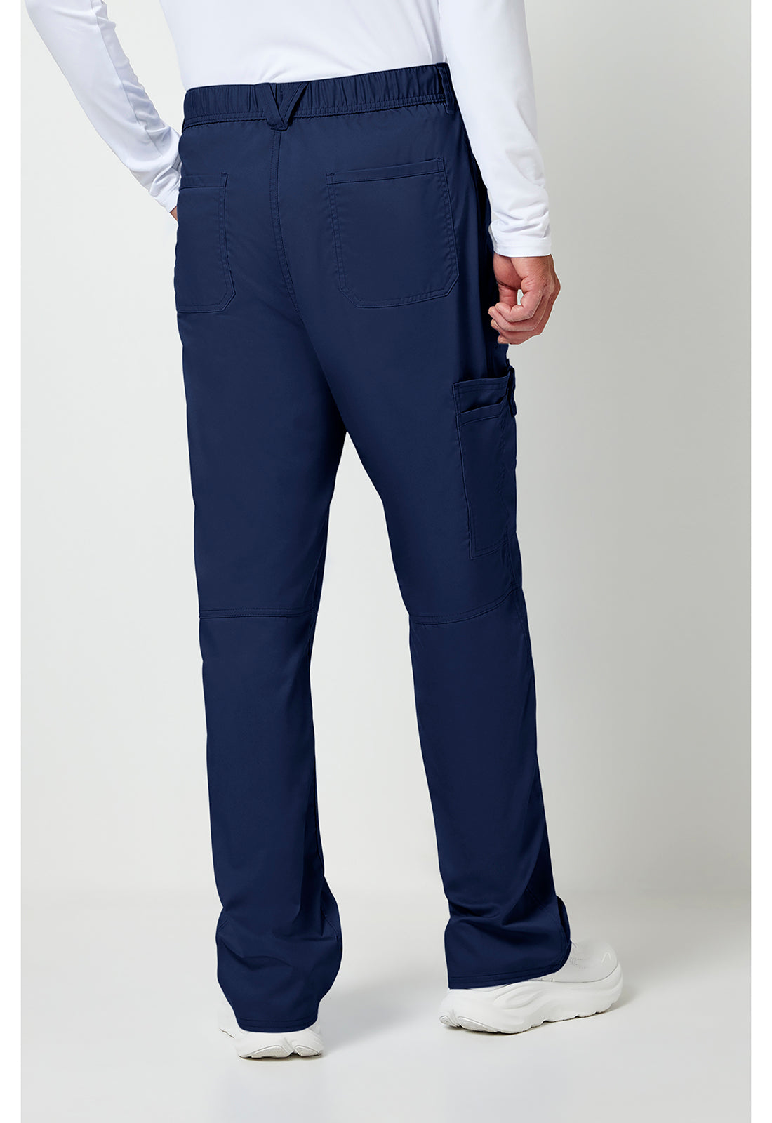 Herenbroek met middelhoge taille en taps toelopende pijpen met 7 zakken en 2-way stretch WWE140