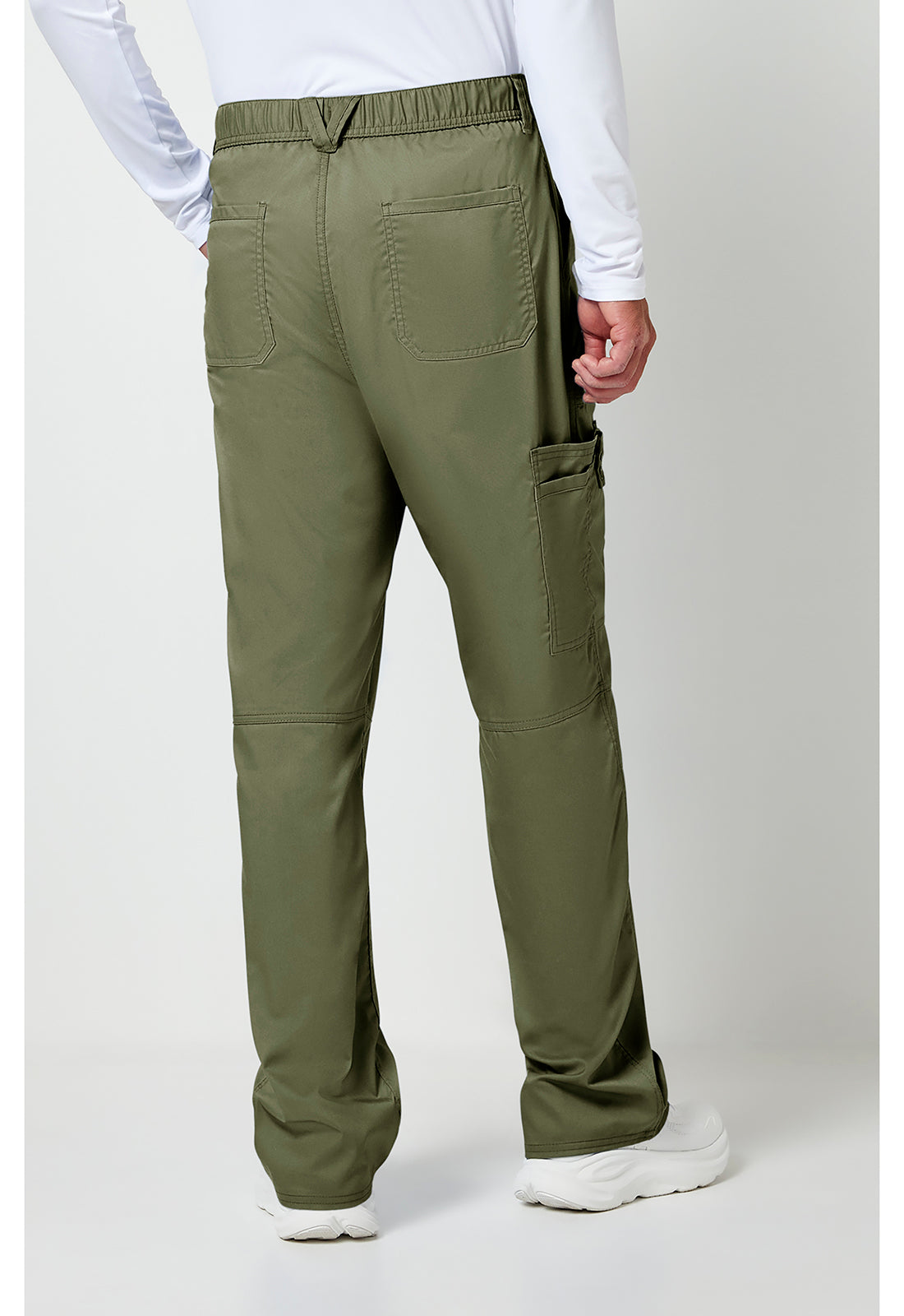 Herenbroek met middelhoge taille en taps toelopende pijpen met 7 zakken en 2-way stretch WWE140