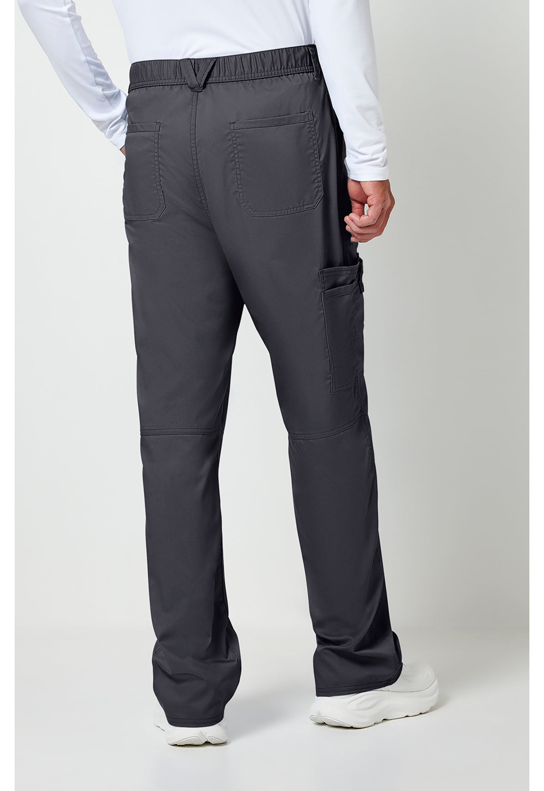 Herenbroek met middelhoge taille en taps toelopende pijpen met 7 zakken en 2-way stretch WWE140