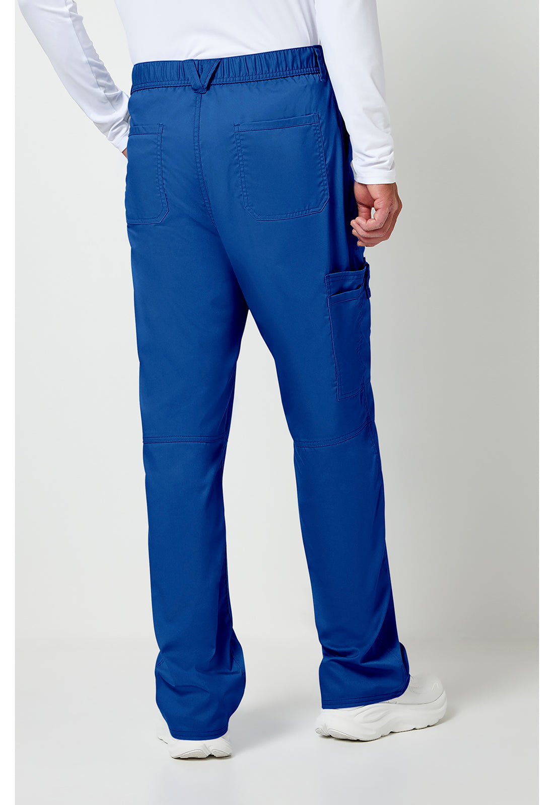 Herenbroek met middelhoge taille en taps toelopende pijpen met 7 zakken en 2-way stretch WWE140