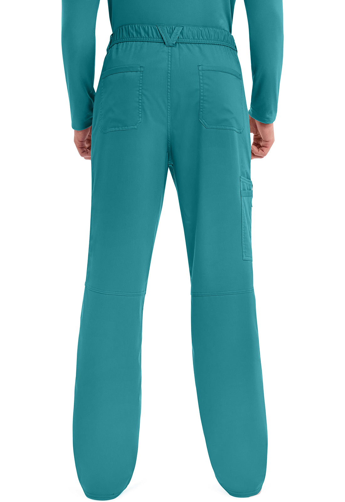 Herenbroek met middelhoge taille en taps toelopende pijpen met 7 zakken en 2-way stretch WWE140