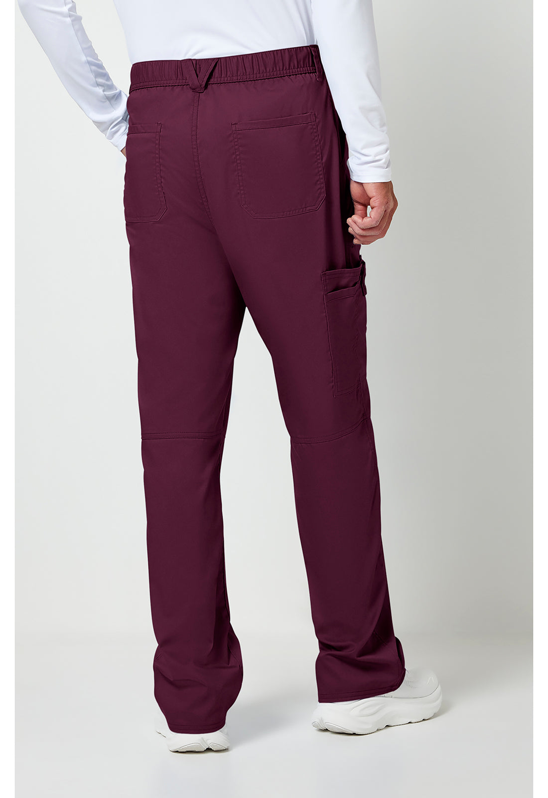 Herenbroek met middelhoge taille en taps toelopende pijpen met 7 zakken en 2-way stretch WWE140