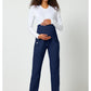 Cherokee Workwear Rechte zwangerschapsbroek met gebreid buikpaneel en 2-way stretch WWE155