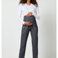 Cherokee Workwear Rechte zwangerschapsbroek met gebreid buikpaneel en 2-way stretch WWE155