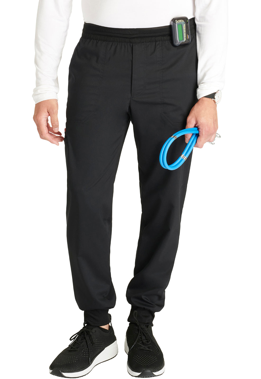 Cherokee Workwear Heren joggingbroek met meshdetails en taps toelopende pijpen WWE251