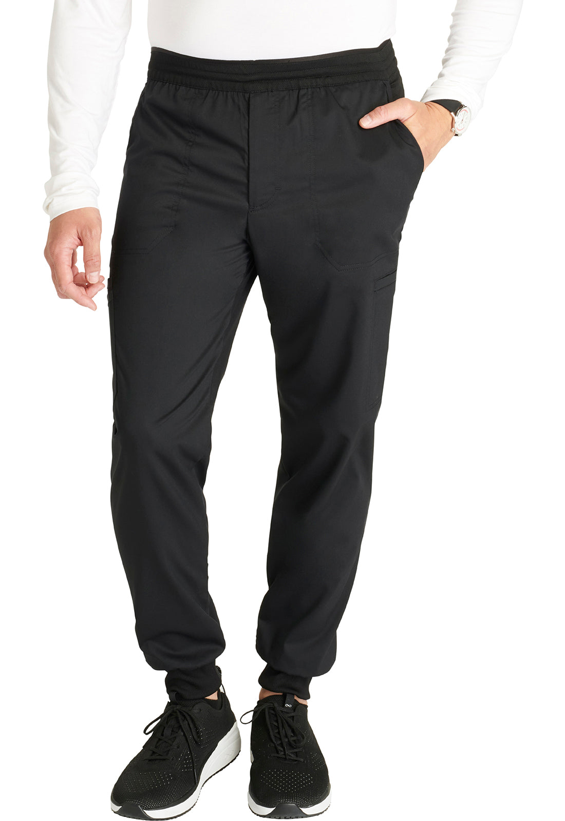 Cherokee Workwear Heren joggingbroek met meshdetails en taps toelopende pijpen WWE251