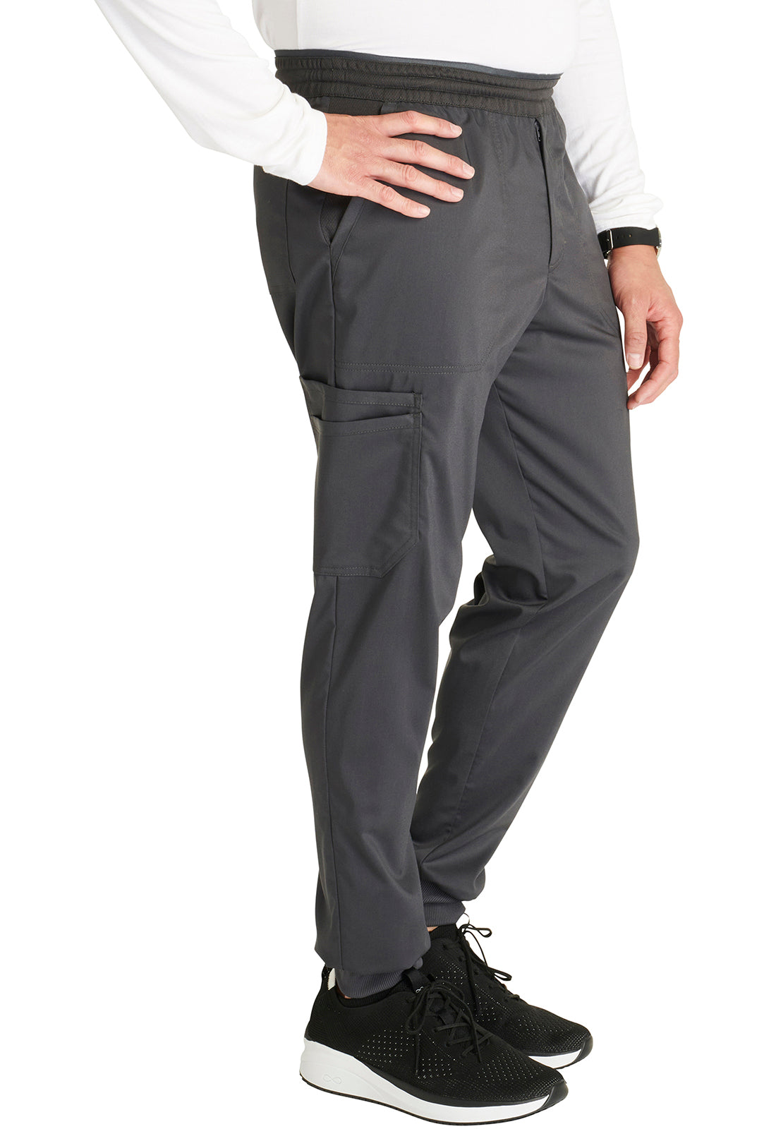 Cherokee Workwear Heren joggingbroek met meshdetails en taps toelopende pijpen WWE251