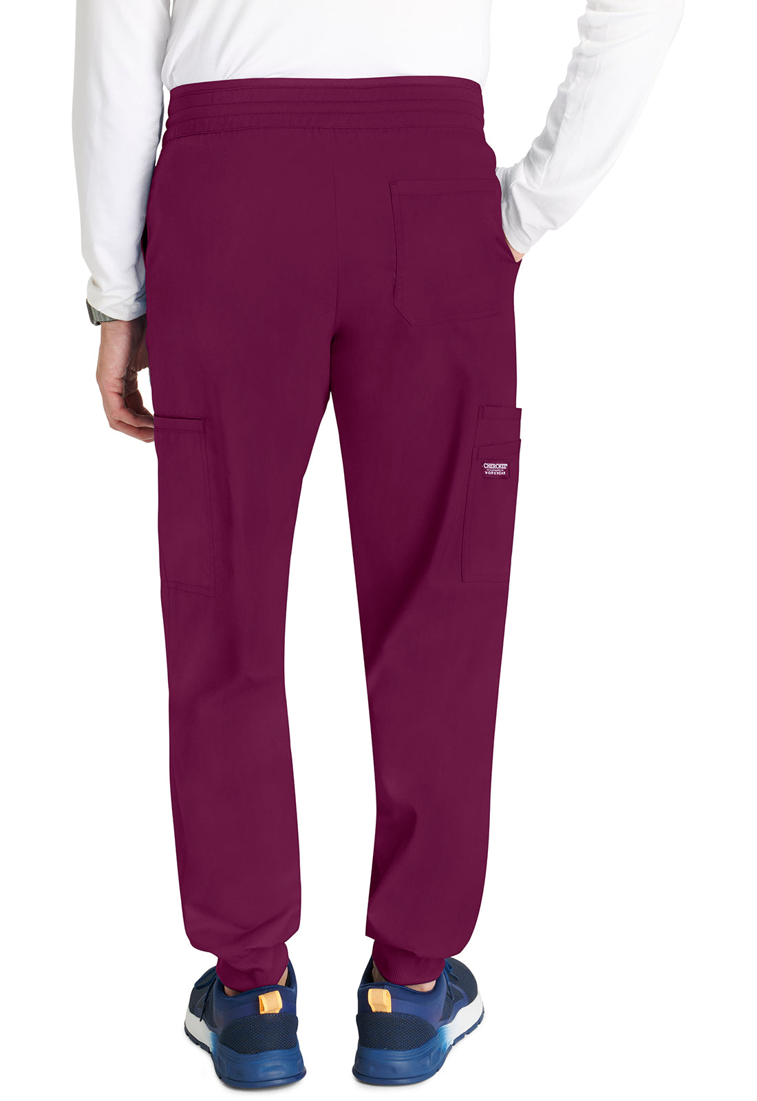 Cherokee Workwear Heren joggingbroek met meshdetails en taps toelopende pijpen WWE251