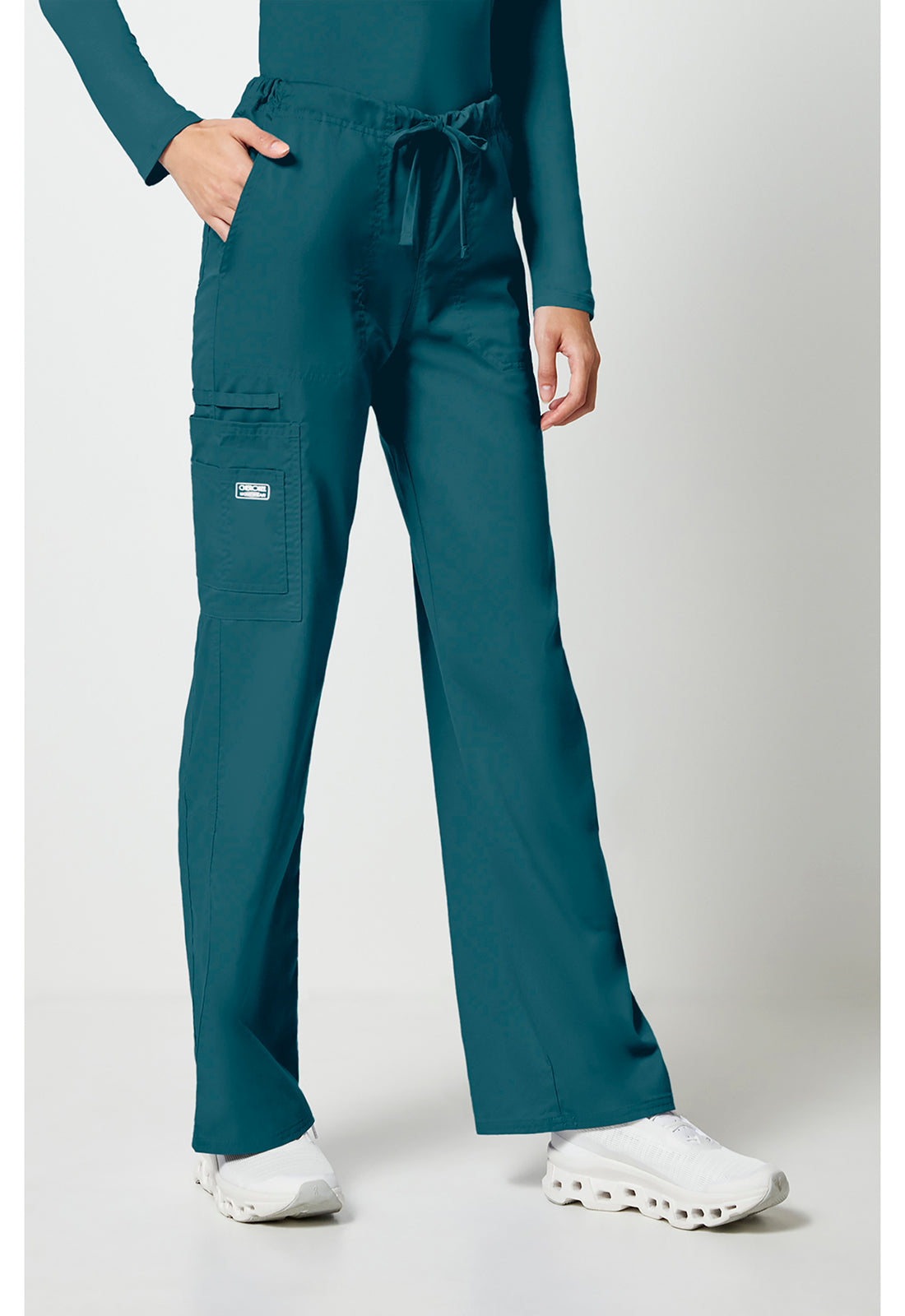 Unisex cargo broek met trekkoord met rechte pijpen en Core Stretch WWE4043