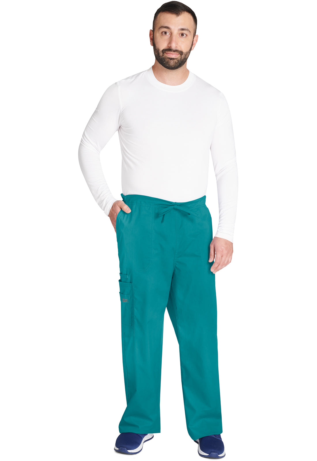 Unisex cargo broek met trekkoord met rechte pijpen en Core Stretch WWE4043
