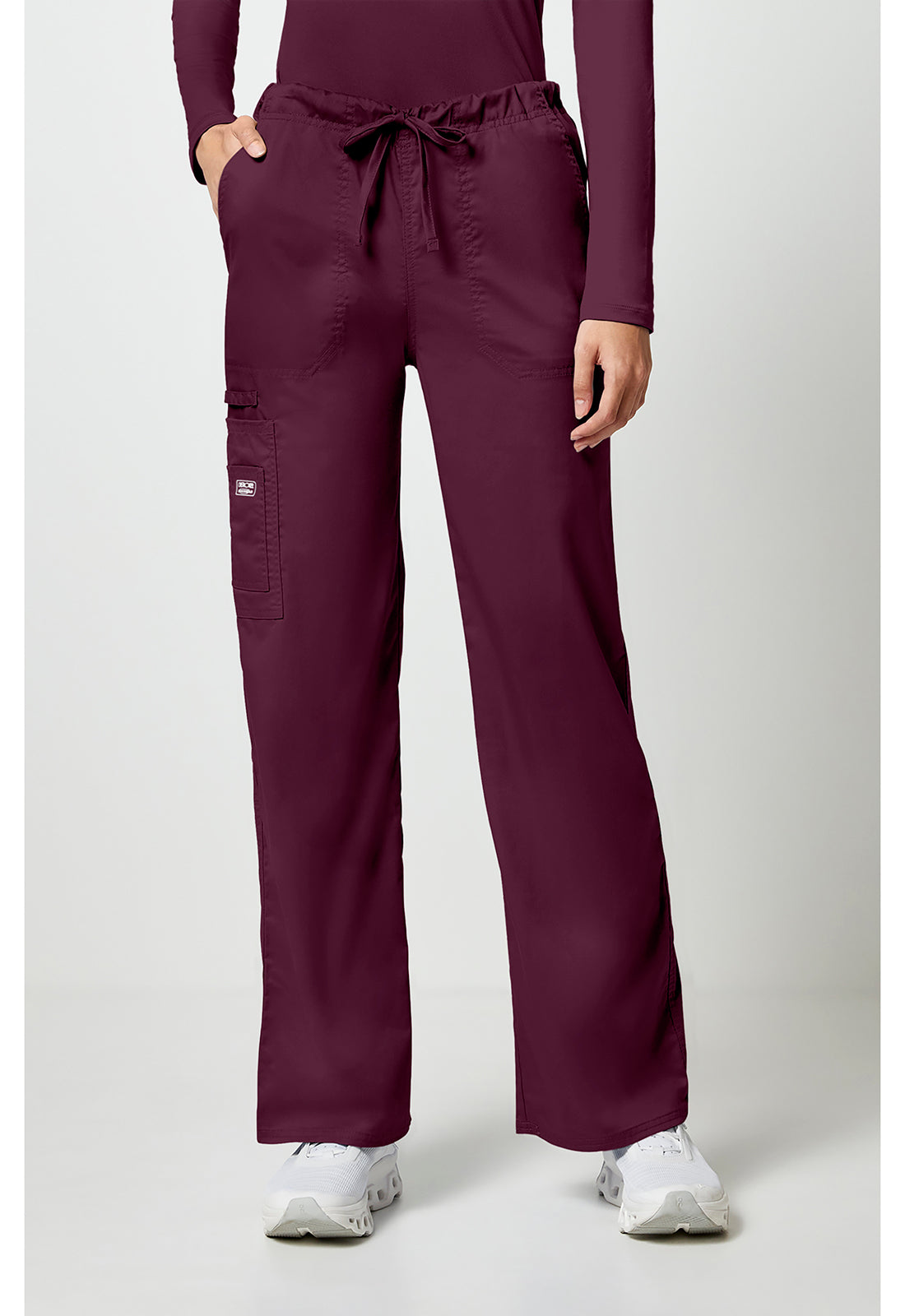 Unisex cargo broek met trekkoord met rechte pijpen en Core Stretch WWE4043