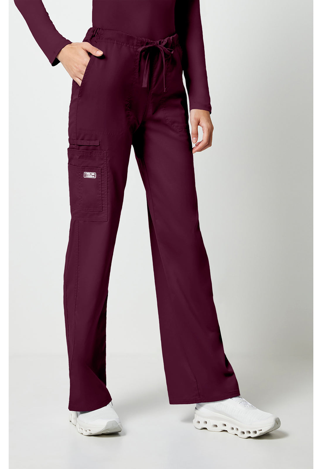Unisex cargo broek met trekkoord met rechte pijpen en Core Stretch WWE4043