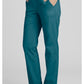 Cherokee Workwear Middelhoge taille, slim fit, rechte broek met trekkoord met elastische tailleband en 2-way stretch WWE4203