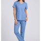 Cherokee Workwear Middelhoge taille, slim fit, rechte broek met trekkoord met elastische tailleband en 2-way stretch WWE4203
