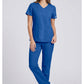 Cherokee Workwear Middelhoge taille, slim fit, rechte broek met trekkoord met elastische tailleband en 2-way stretch WWE4203