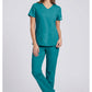 Cherokee Workwear Middelhoge taille, slim fit, rechte broek met trekkoord met elastische tailleband en 2-way stretch WWE4203