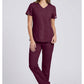 Cherokee Workwear Middelhoge taille, slim fit, rechte broek met trekkoord met elastische tailleband en 2-way stretch WWE4203
