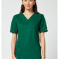 Unisex V-hals top met traditionele pasvorm en 2-way stretch