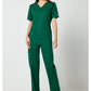 Unisex V-hals top met traditionele pasvorm en 2-way stretch