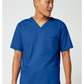 Unisex V-hals top met traditionele pasvorm en 2-way stretch