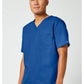 Unisex V-hals top met traditionele pasvorm en 2-way stretch