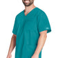 Unisex V-hals top met traditionele pasvorm en 2-way stretch