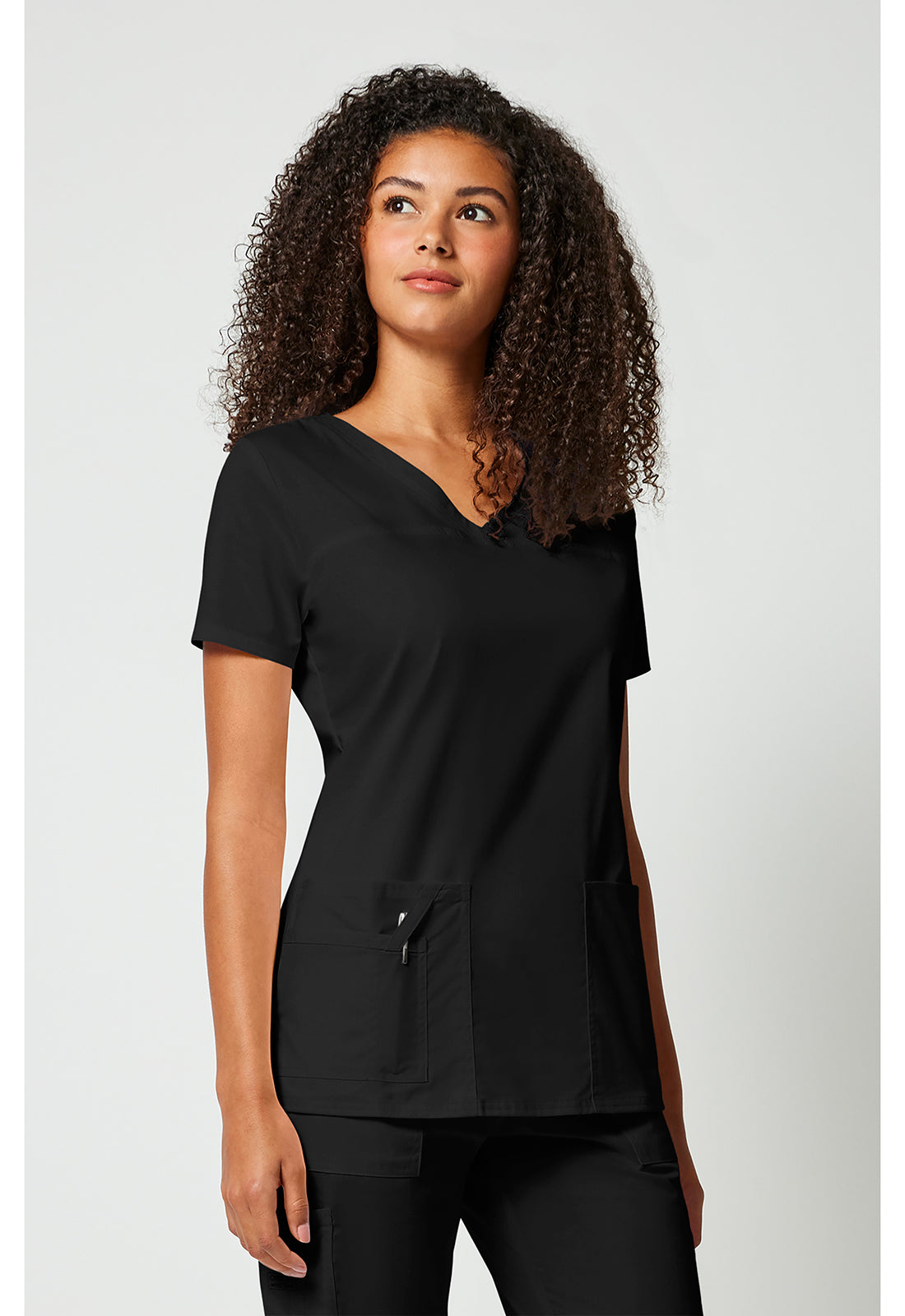 Cherokee Workwear Top met V-hals met gekruiste voorpanden en 2-way stretch WWE4727