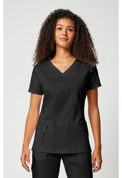 Cherokee Workwear Top met V-hals met gekruiste voorpanden en 2-way stretch WWE4727